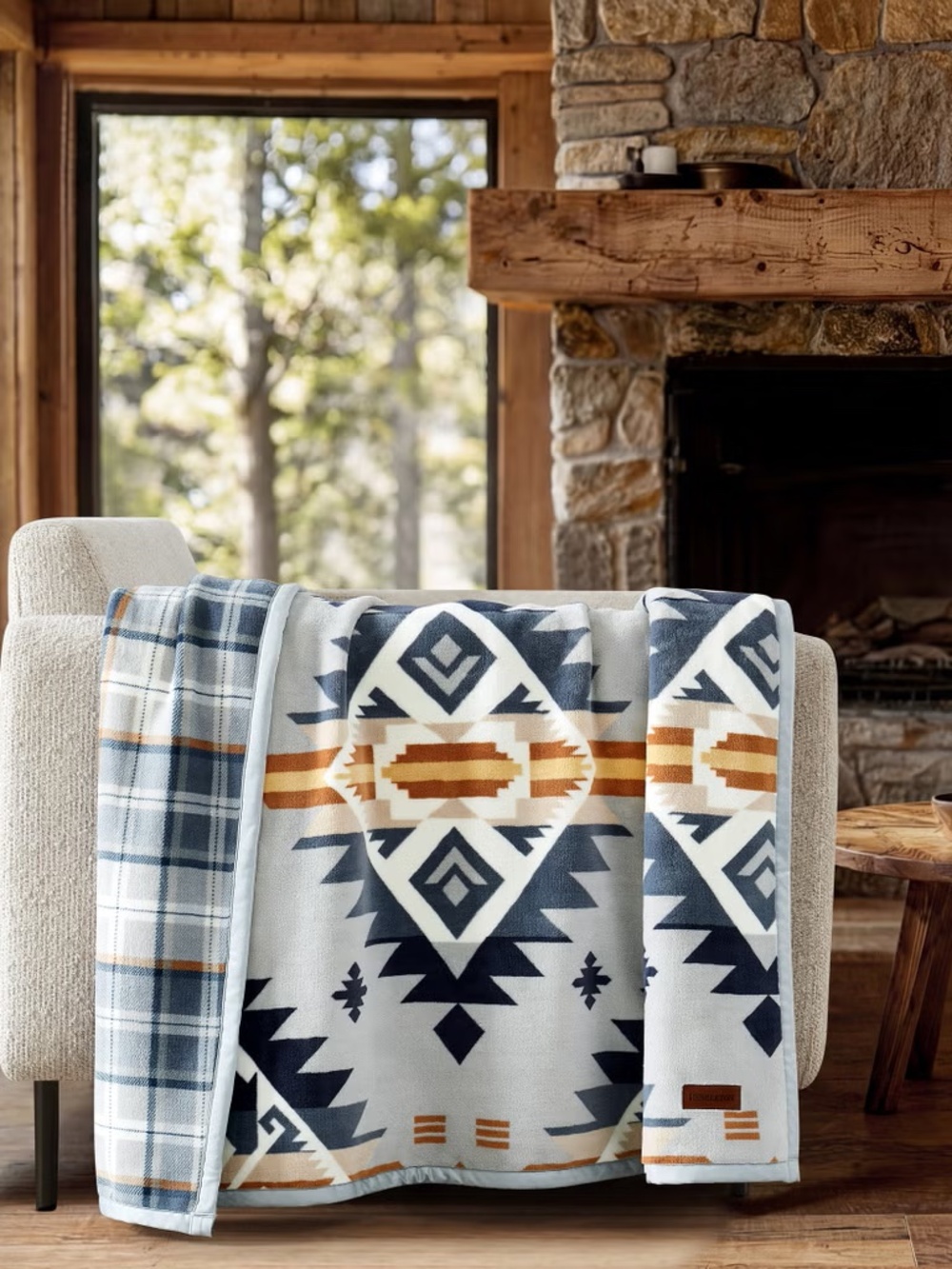 Pendleton Reversible Throw Blanket Sierra Sunset 50 x 70